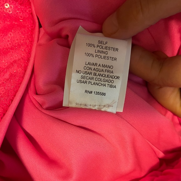 Main Strip Barbiecore pink sequins flared pants NWT - Picture 8 of 11